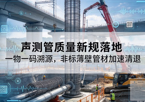 桑珠孜声测管质量新规落地，一物一码溯源，非标薄壁管材加速清退